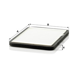 Original MANN-FILTER Interior Filter CUK 2424 – Pollen filter with active charcoal – For passenger cars