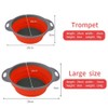 Enko Silicon and Foldable Kitchen Colander and Strainer Set, Environmentally