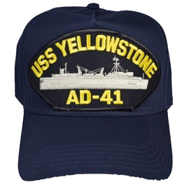 EC USS Yellowstone AD-41 HAT - Navy Blue - Veteran Owned Business