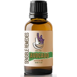 Sensible Remedies Avocado Oil 100% Pure and Natural Distilled 30 mL (1 oz)