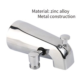 Solimeta Tub Spout with Diverter Chrome, Bathtub Faucet with Shower Diverter