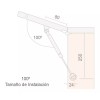 LIZOFERTAS Pistón De Gas Amortiguador Para Puertas Cocina Closet Muebles
