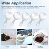 Binxus 10 Pcs Stainless Steel Mini Round Spoons Gold &