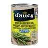 d'aucy Whole Green Beans, Choice Grade, Source of Fibre, No