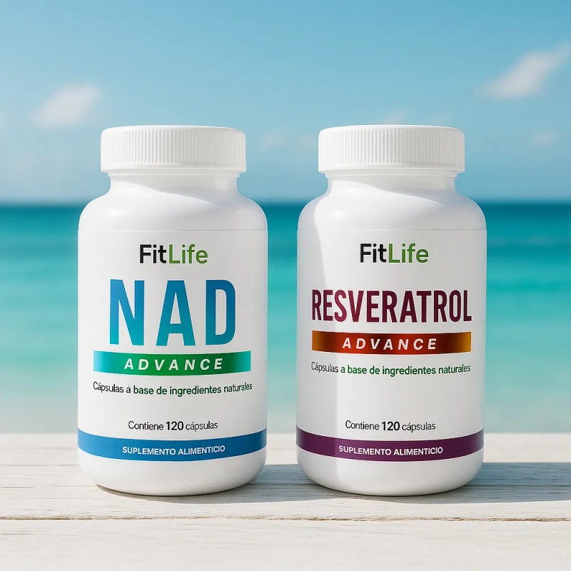 Fitlife Nad Resveratrol 240 Cpsulas - 2 Meses Sin Sabor