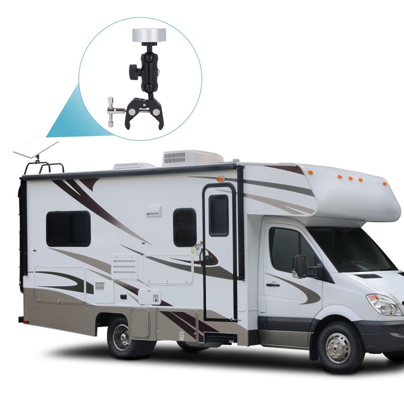 Starlink Mini Pole Clamp Mount, Angle Adjustable Clamp Mounting Bracket