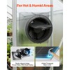 25W Solar Powered Fan with 220 CFM Airflow Adjustable Panel