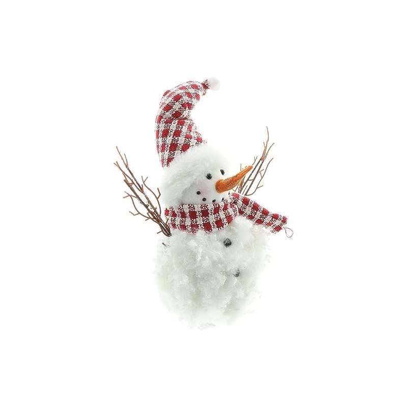 FRANK FLECHTWAREN Snowman Pointed Hat, Textile, Plastic, Dimensions: Height 33