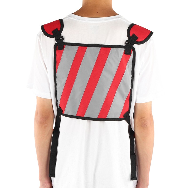 Multi Functional Outdoor Sports Running Chest Bag Adjustable Red Vest