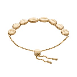 Skagen Women's Anja Pebble Gold-Tone Stainless Steel Slider Bracelet (Model: SKJ1769710)