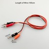 EFGTEK 2 Pack Banana Plug to Alligator Clip Test Electrical