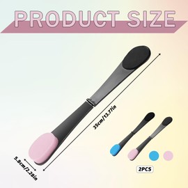 Lotion Applicator for Back, Back Tanner Applicator for Hard-to-Reach Areas, Back Cream Applicator for Self-Care, 2pcs Set with Blue and Pink Colors, 35cm Length for Easy Application