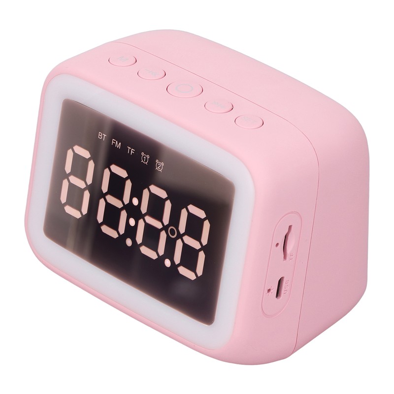 Alarm Clock Radio TF Card Music Player LED Night Light