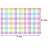Nepnuser Linen Easter Buffalo Check Plaid Placemats Set of 4