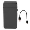 Electric Dual Arc Lighter Rechargeable Windproof Flameless 220mAh Aluminium Alloy
