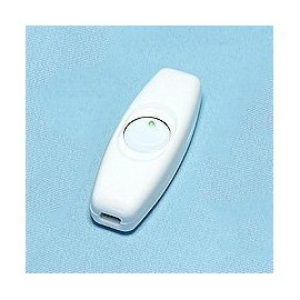 3A Seesaw Type Intermediate Switch Mini Cord Switch for Flat Cord White (White)