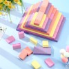 Leriton 200 Pcs Mini Nail Buffer Blocks Bulk Sponge Double