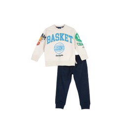 Chicco, Completo Tuta Bambina e Bambino, Felpa e Pantaloni, in Morbido Cotone Non Felpato, Ideale per Primavera e Autunno, Designed in Italy, Abbigliamento Bambine e Bambini