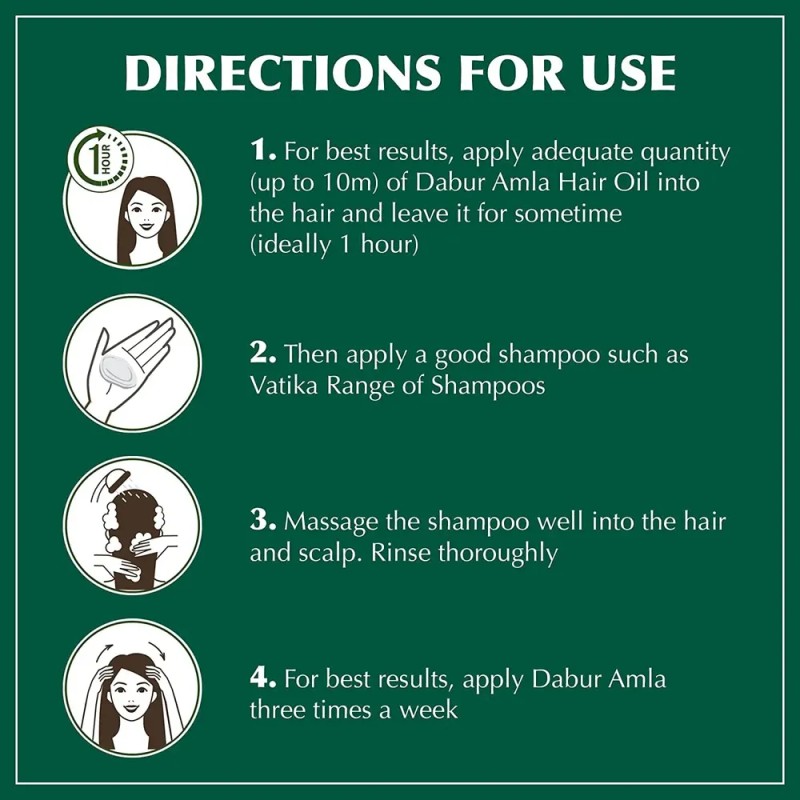 Aceite Capilar Dabur Amla Healthy Hair Hidratado Para Cuero