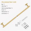 Brushed Gold Towel Bar, 30 Inch Towel Rack for Bathroom