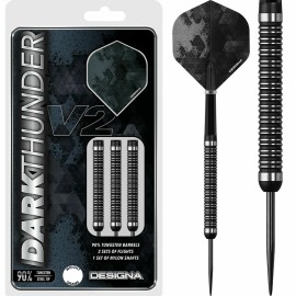 Designa Dark Thunder V2 Tungsten Darts Set 20g 22g 24g 26g 28g 30g grams 90% - 22