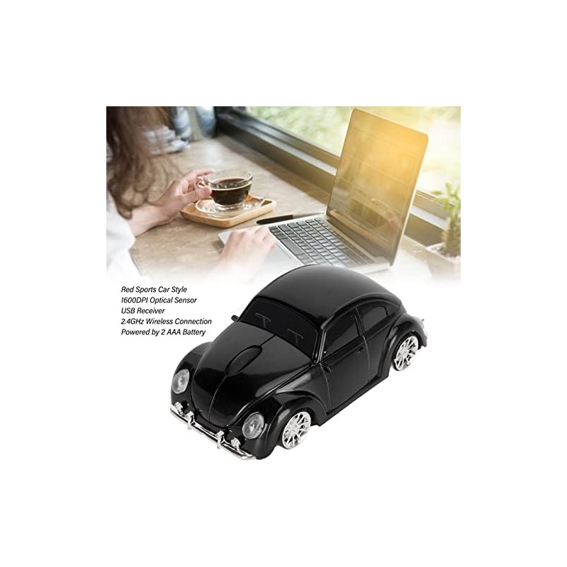 Jectse Ratón de Coche, 1600 dpi 2,4 GHz, Ratón Inalámbrico