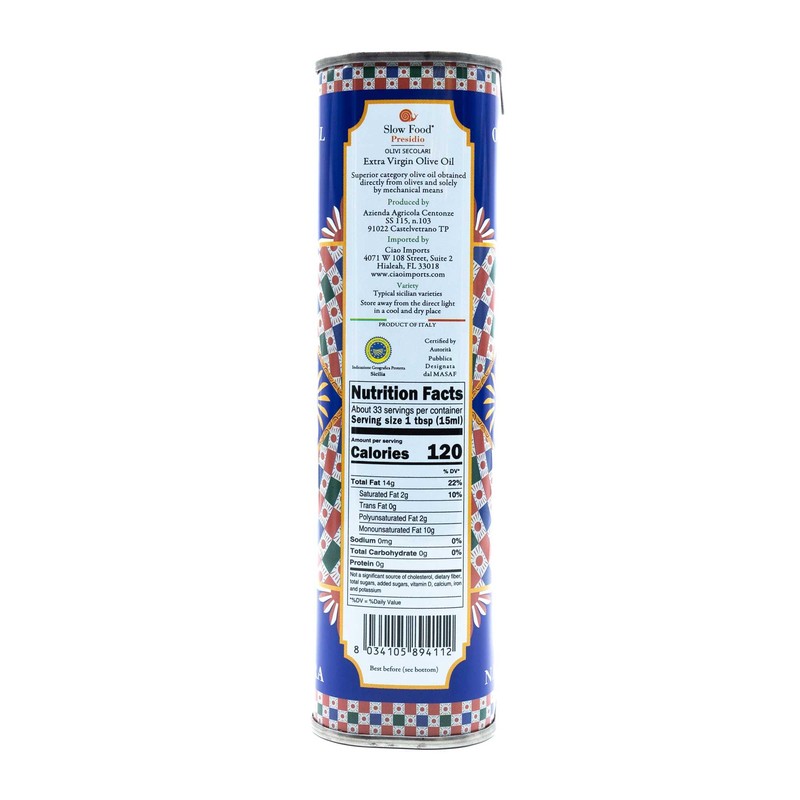 IGP Sicilia Extra Virgin Olive Oil in Iconico Tin 500ml