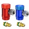HTOMT R1234yf Adapter,Adjustable R1234yf Quick Couplers Adapter,Air Conditioning Line Repair