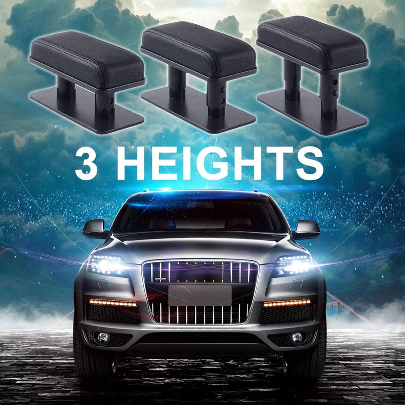 Adjustable Height Car Armrest Left Elbow Support Pad Anti-Fatigue Car