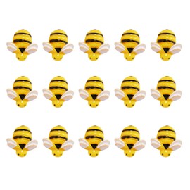Tupalizy Decorative Bee Push Pins for Cork Bulletin Boards Cute Thumb Tacks for Wall Hanging Posters Pictures Photos DIY Beehive Craft Gift Bags Projects Home Decor Office School Supplies, 15PCS