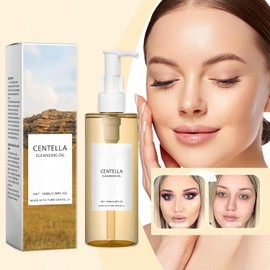 Ymiko Centellas Aceite Limpiador, Desmaquillante con Vitamina E, Enjuagues de Emulsión Rápida Limpio, con Extracto de Centellas, para Rostro y Labios 100ml (100ml)