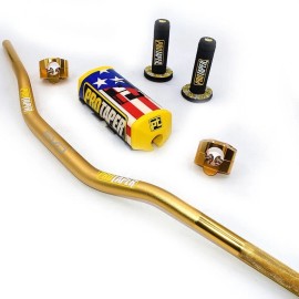 ProTaper Original "Evo" PRO TAPER Handlebar Fat Bar DIRT BIKE 1 1/8'' ATV Quad GRIPS Pads
