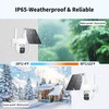 3-Link Outdoor Camera Wireless with 360° View,Solar Security Cameras Wireless