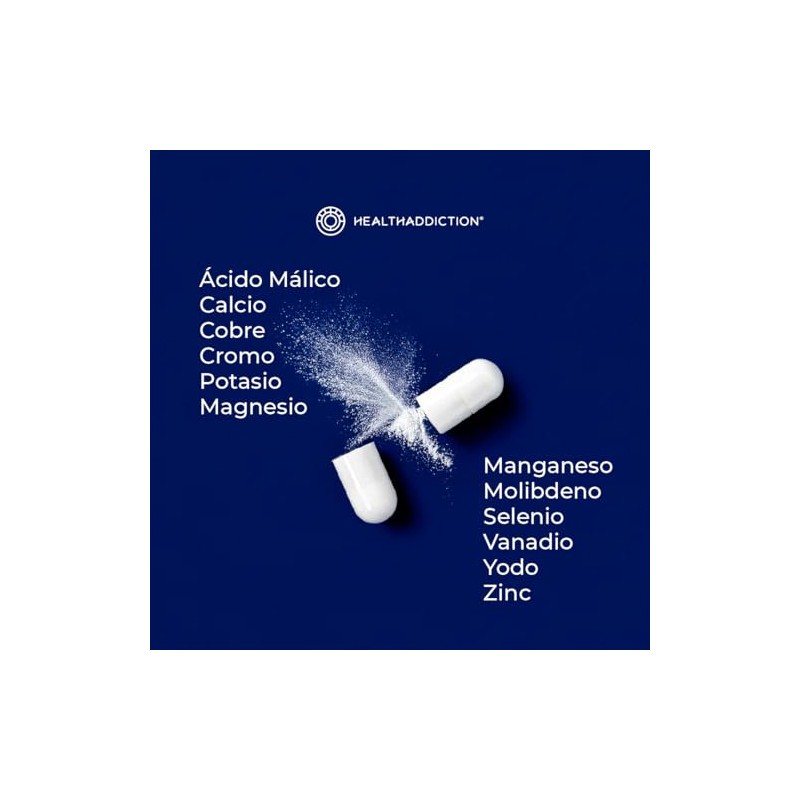 HEALTHADDICTION - Miner Complex - Suplemento Multimineral de Minerales Quelados