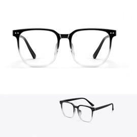 MAKIRO myopia glasses, anti-blue glasses female/male (Gradient colour colour, -400, diopters)