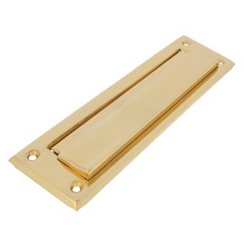 Amig - Letter Slot for Letterbox | for Interior and Exterior Walls or Doors | Stainless Steel Letter Slot | Size 254 x 73 cm | Slot Dimensions: 198 x 48 mm | Gold Colour