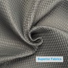 AmazerBath Grey Shower Curtain, Waffle Shower Curtain Gray, Premium Fabric
