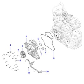 Indian Motorcycle Stator Cover Gasket, Genuine OEM Part 5414562, Qty 1