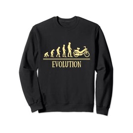 Evolution Moped Man Humor Motobécane Gift Idea Mob Sweatshirt