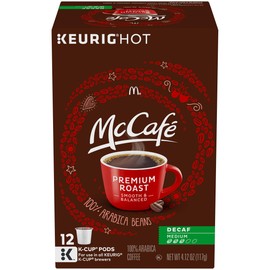 McCafe Decaf Premium Roast Keurig K-Cup, 12 ct