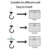 EVSTELUO 2 Sets Large Swag Ceiling Hooks Heavy Duty Swag
