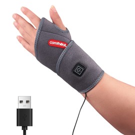comfheat USB Warme Handgelenkstütze für Handgelenkschmerzlinderung, beheiztes Armband für Karpaltunnel Syndrom Tendinitis Linderung, Flexibler Anzug für beide linke rechte Hand