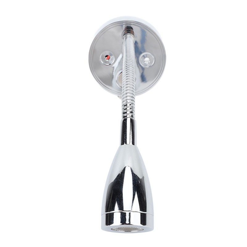 DC12‑24V LED RV Bedside Lamp High Brightness Aluminium Alloy Gooseneck