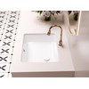 SmartSylva Rectangular Undermount Bathroom Sink,18 x 14 Inch Porcelain Ceramic