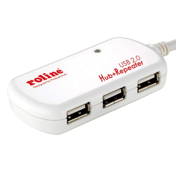 Rotronic ROLINE USB 2.0 Hub with Repeater / 4-Port /