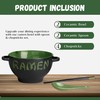 Ceramic Ramen Bowl Set with Chopsticks and Spoon - Set