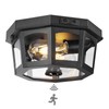HILUXIA Outdoor Ceiling Light Fixture, Motion Sensor Flush Mount Porch