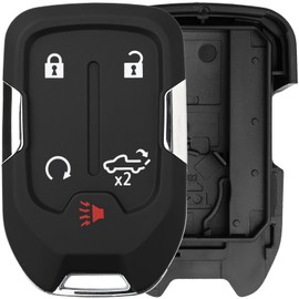 Sianxaido 13591396 Key Fob Shell Case Compatible with Silverado 1500 LD 2019 Sierra 1500 Limited 2019 2022 Silverado 1500 2500 HD 3500 HD 2019-2021 Sierra 1500 2500 HD 3500 HD 2019-2022 2PCS