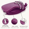 MANAGE Leather Key Case with Coin Compartment and Key Ring