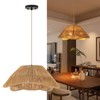 ZSDHXi 19.68" Rattan Pendant Light Fixture, 3-Light Boho Hanging Light
